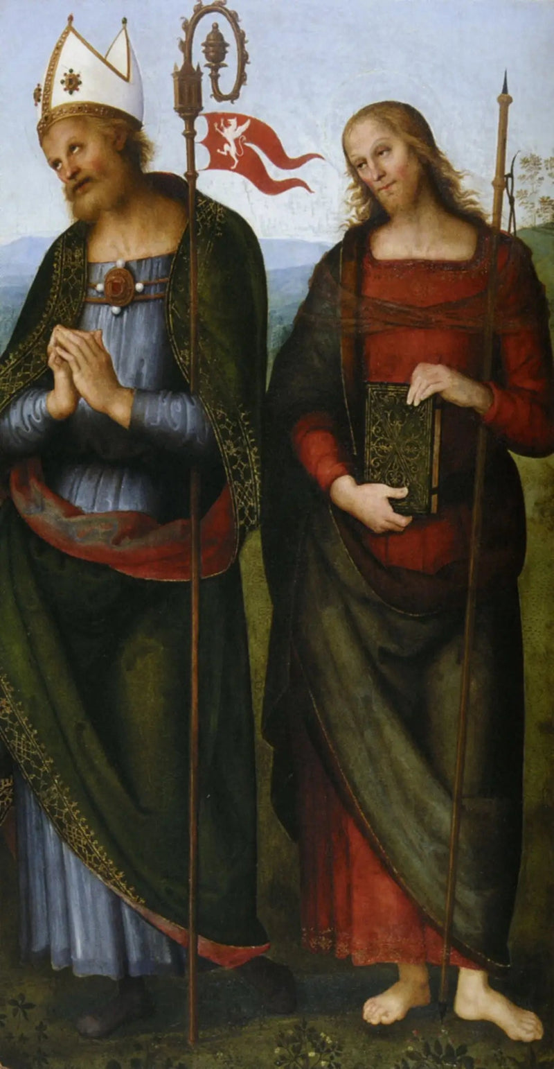 Sint Herculanus en Sint Jacobus de Grote - Pietro Perugino