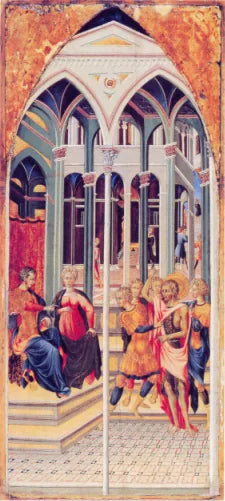 Sint-Jan de Doper beschuldigt Herodes - Giovanni di Paolo