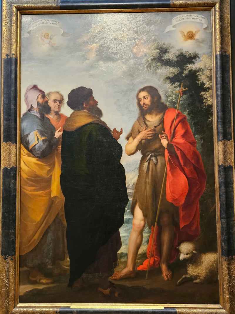 Sint-Jan de Doper met de schriftgeleerden en farizeeën - Bartolomé Esteban Murillo

Source:
Saint Jean-Baptiste avec les scribes et les pharisiens - Bartolomé Esteban Murillo