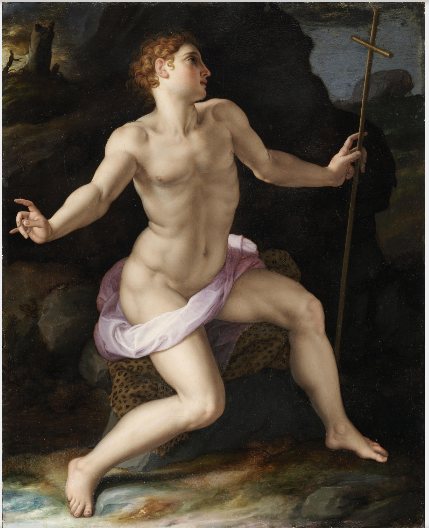 Sint-Jan de Doper in de woestijn - Bronzino