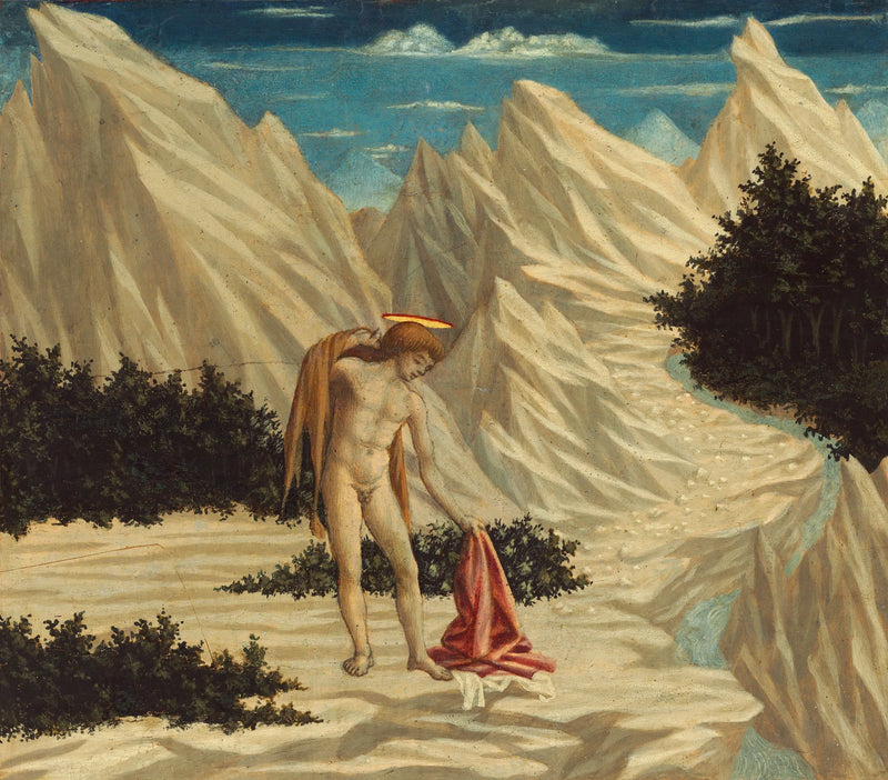 Sint-Jan de Doper in de woestijn - Domenico Veneziano