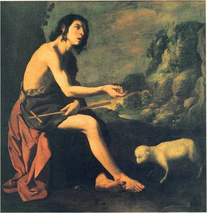 Sint-Jan de Doper in de woestijn - Francisco de Zurbarán