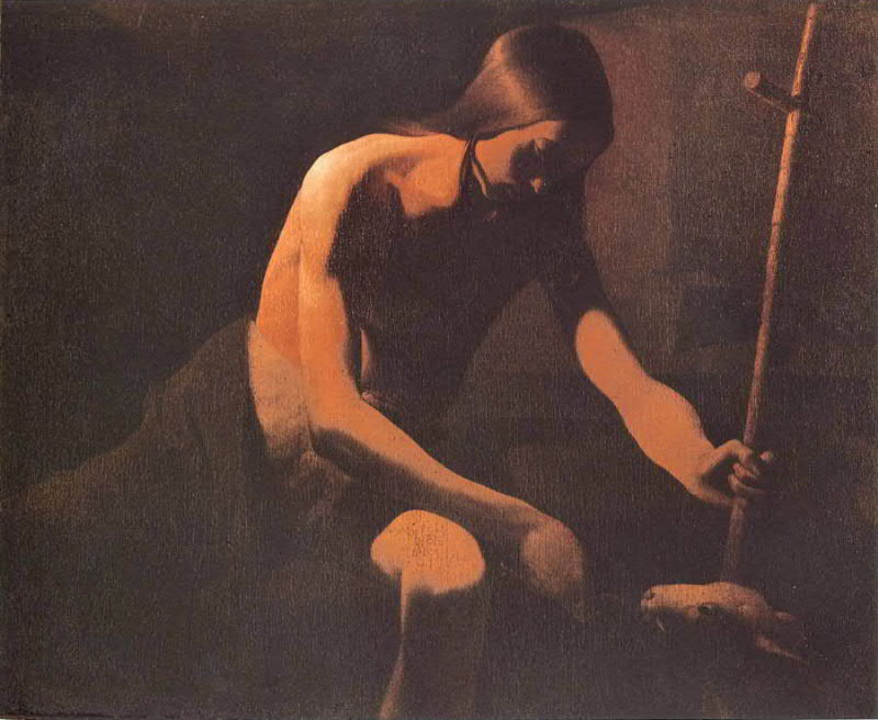 Sint-Jan de Doper in de woestijn - Georges de La Tour