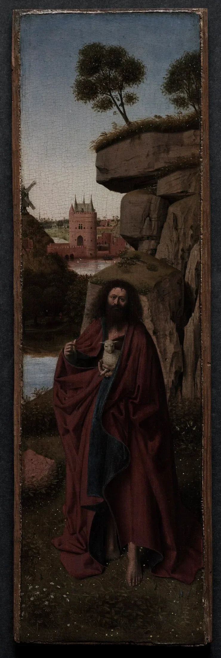 Sint-Jan de Doper in een landschap - Petrus Christus