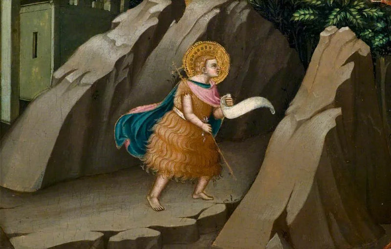 Sint-Jan de Doper die de woestijn binnengaat - Lorenzo Monaco
