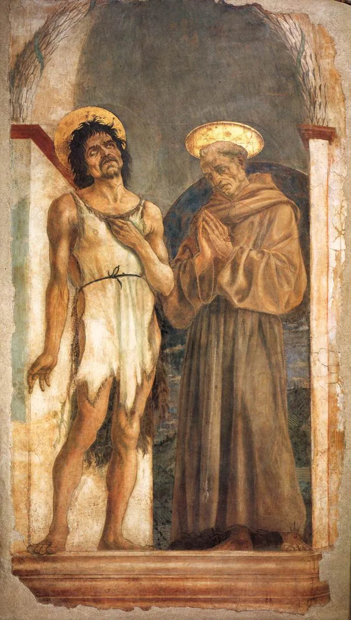Sint-Jan de Doper en Sint-Franciscus - Domenico Veneziano