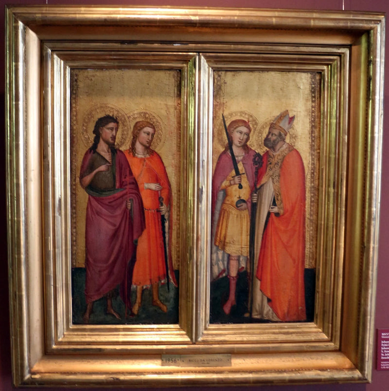 Sint-Jan de Doper en de heiligen Julien, Zénobe en Michel - Bicci di Lorenzo