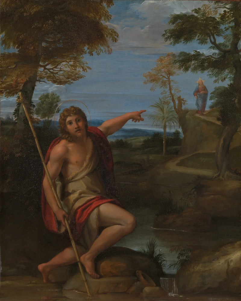 Sint Johannes de Doper getuigen - Annibale Carracci