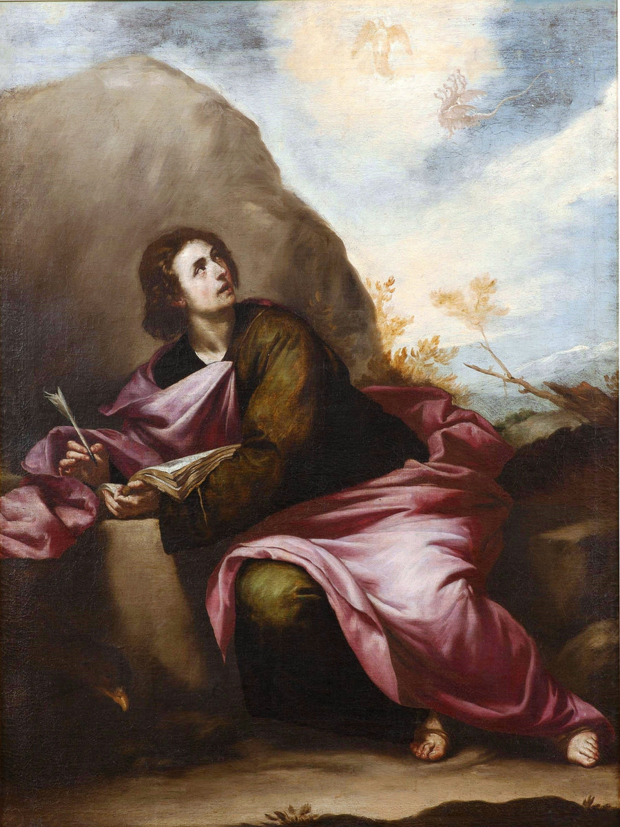 Sint Johannes de Evangelist op Patmos - Alonso Cano