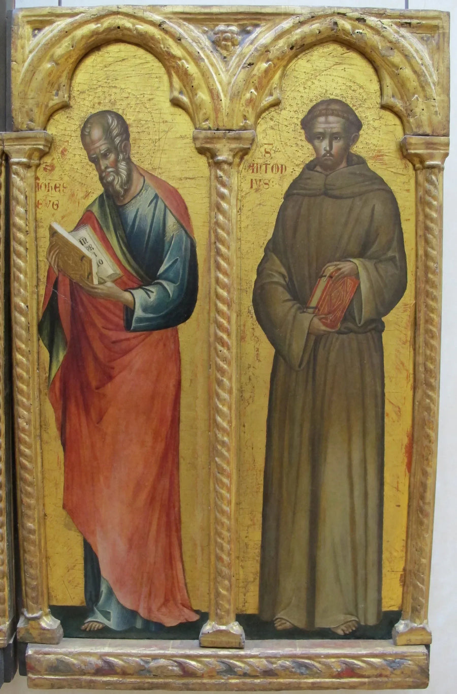 Saint Jean l'Evangéliste et saint Antoine de Padoue - Paolo Veneziano image 1 reproduction d’œuvre d’art à l’huile