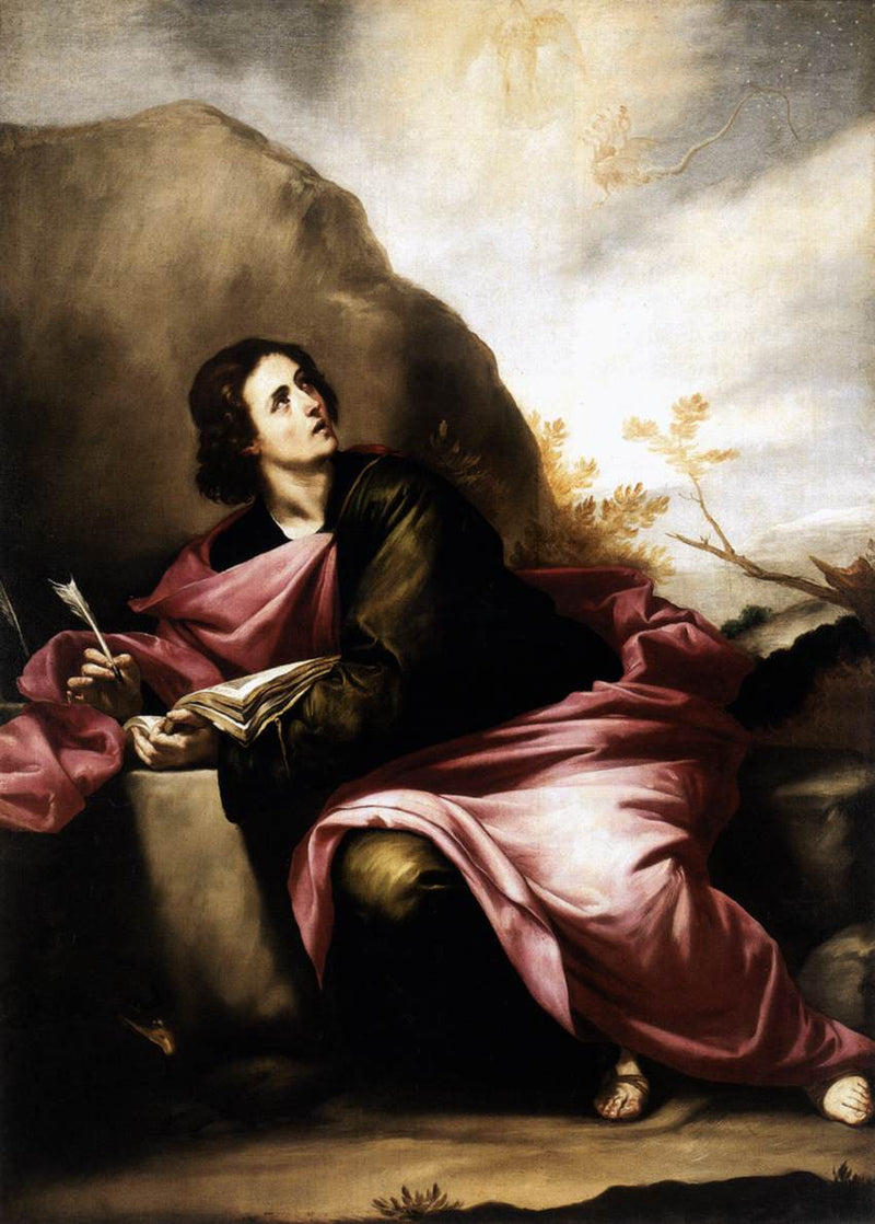 Sint Johannes de Evangelist op Patmos - Alonso Cano