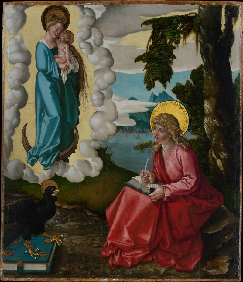 Sint-Jan op het eiland Patmos - Hans Baldung Grien