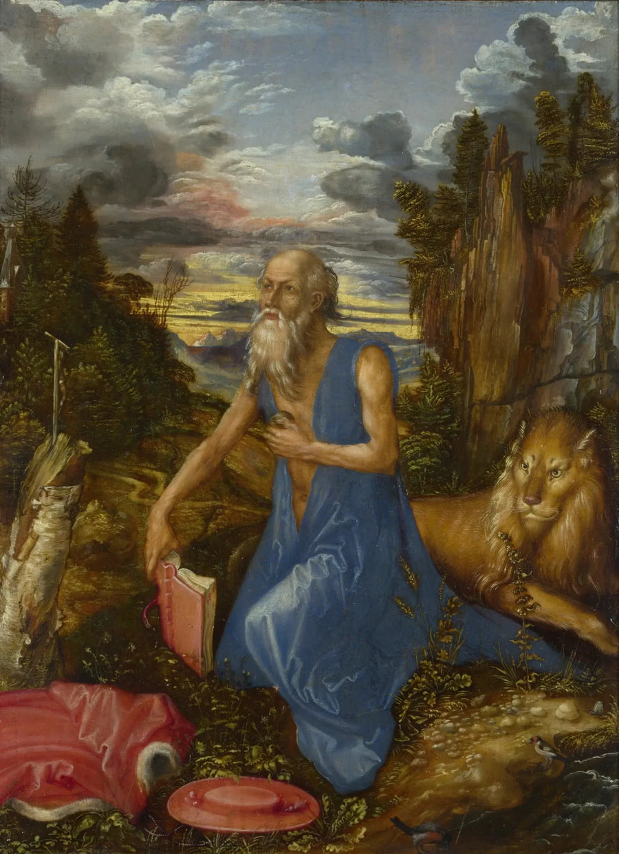 Sint-Jeroen in de woestijn - Albrecht Dürer