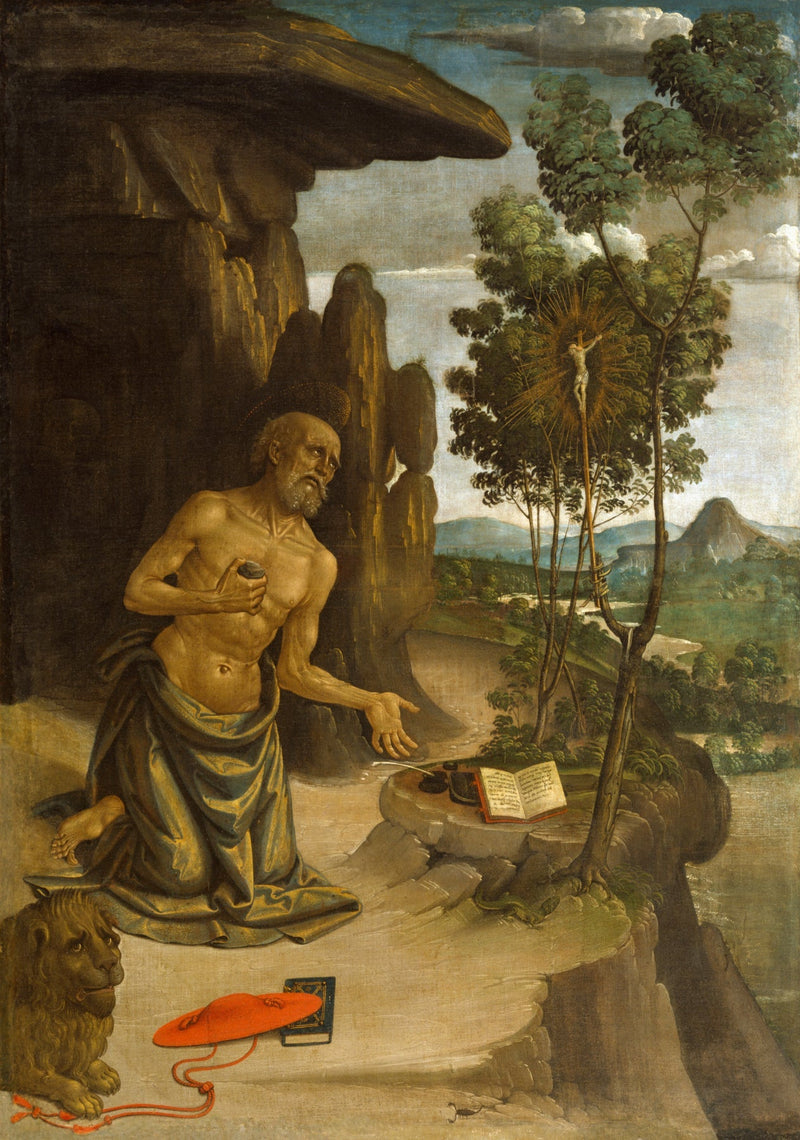 Sint-Jozef in de woestijn - Pinturicchio