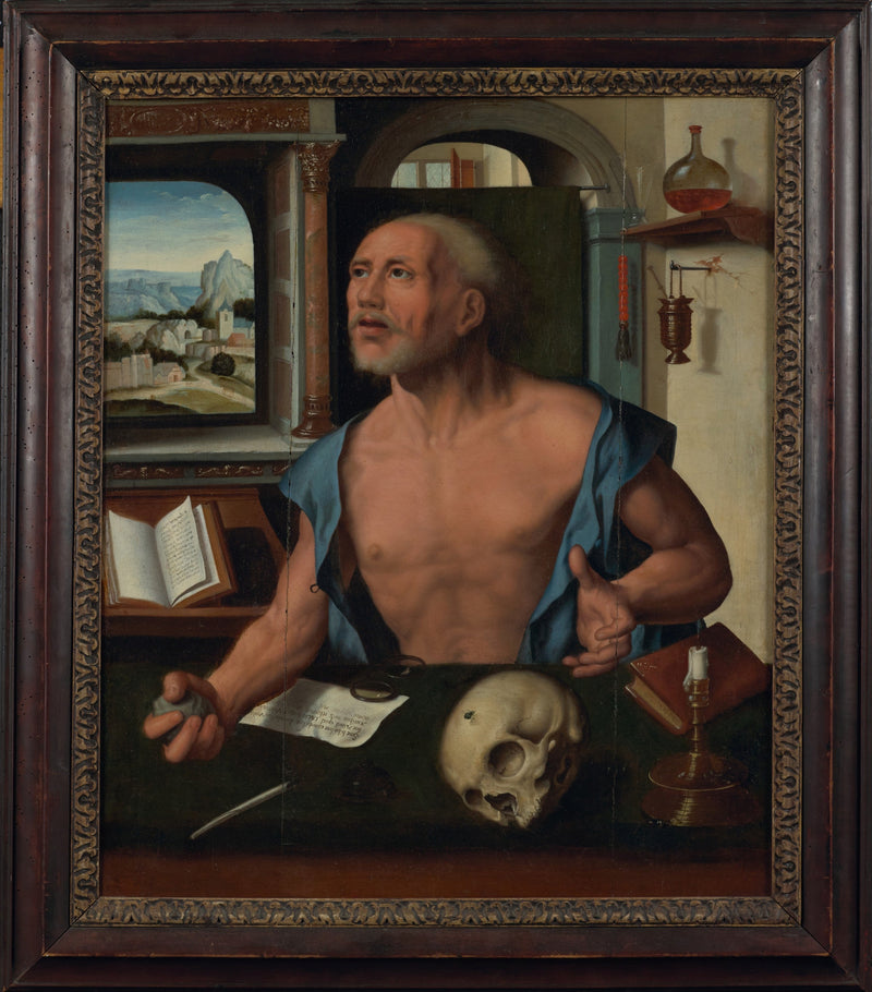 Sint-Jozef in zijn cel - Joos van Cleve