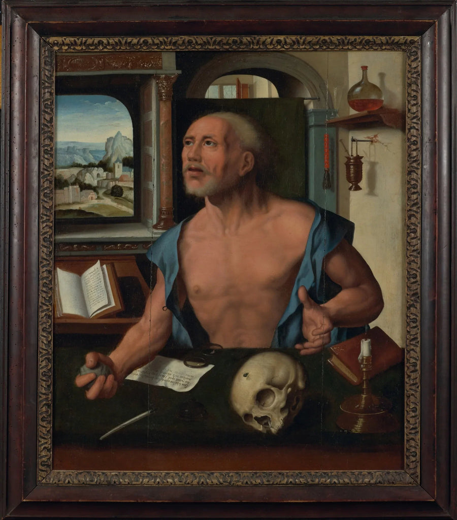 Sint-Jozef in zijn cel - Joos van Cleve