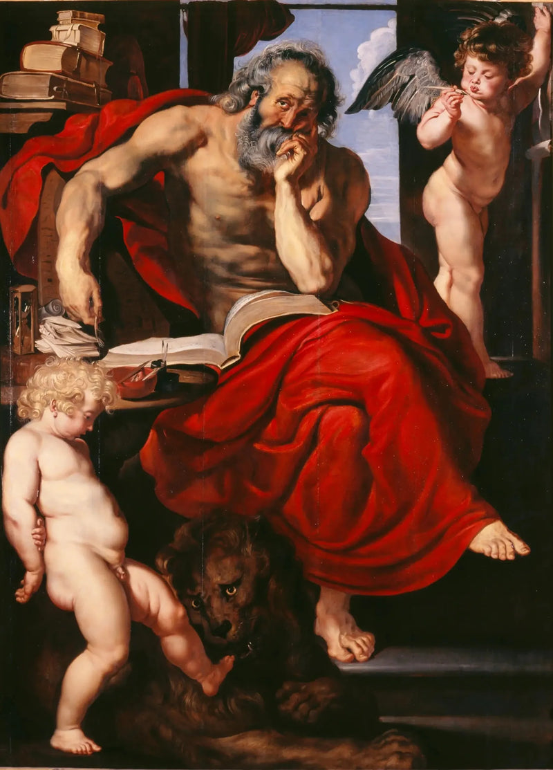 Sint-Jozef in zijn kantoor - Peter Paul Rubens