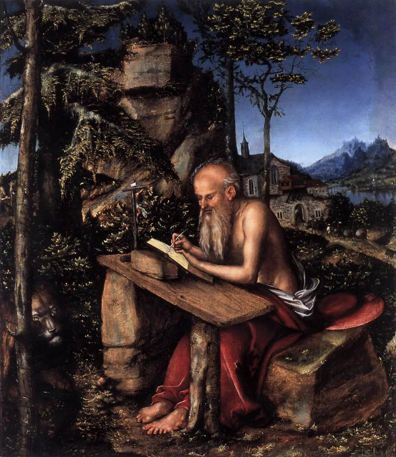Sint-Jozef in een landschap - Lucas Cranach de Oudere