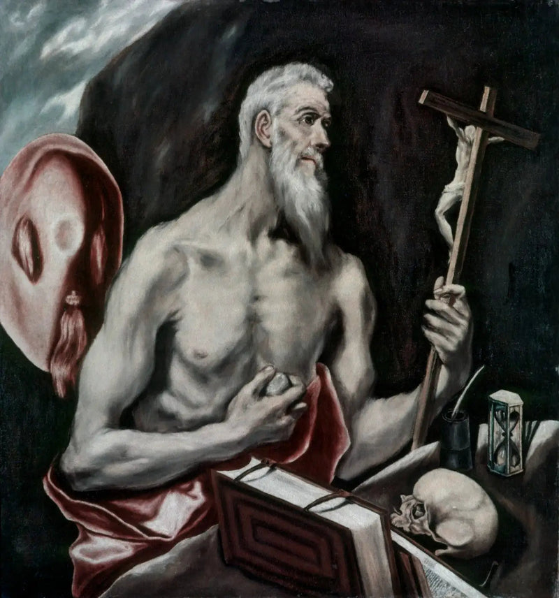 Sint Hiëronymus in boetedoening - El Greco