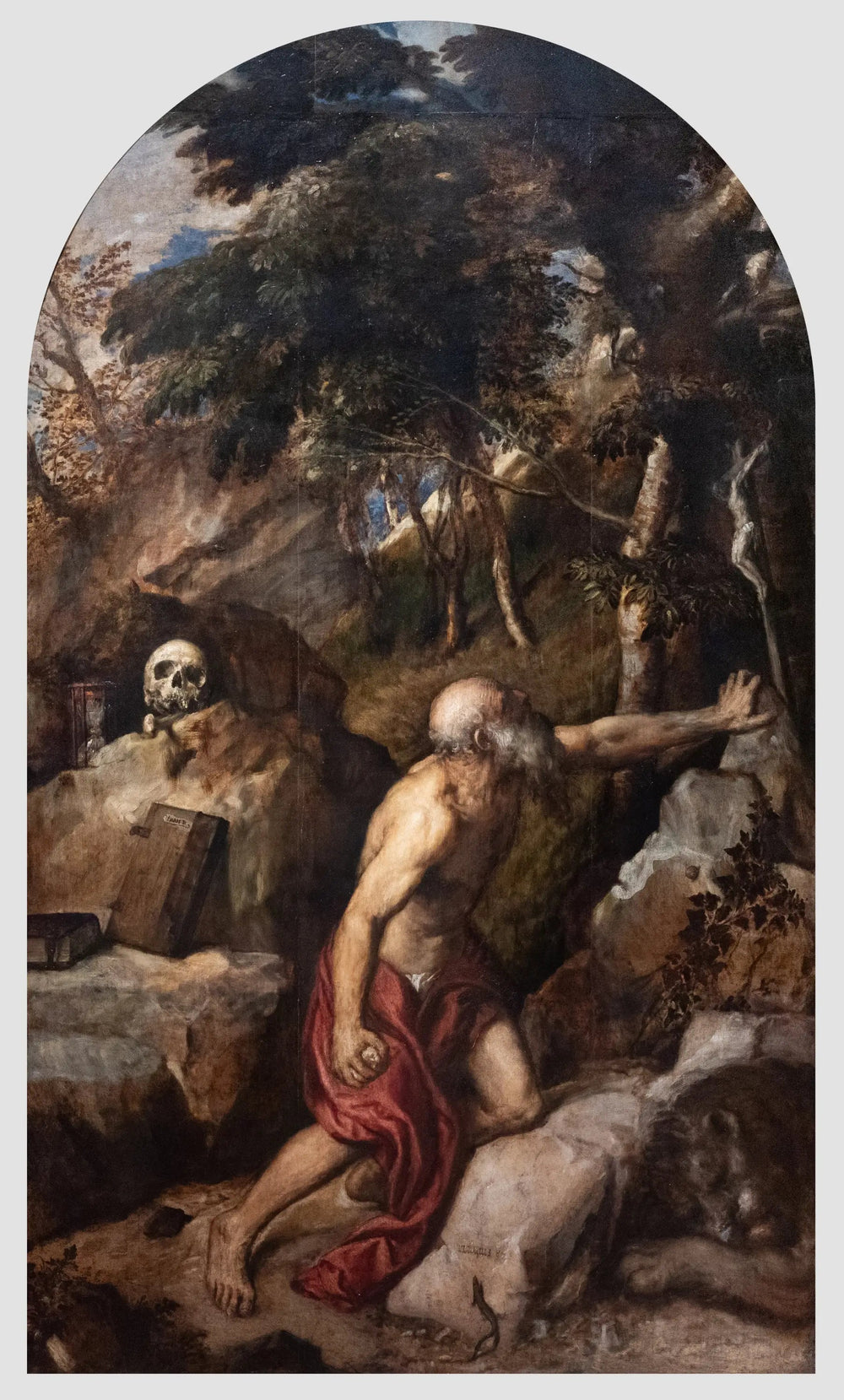 Saint Jérôme en pénitence - Titian image 1 reproduction de peinture à l’huile