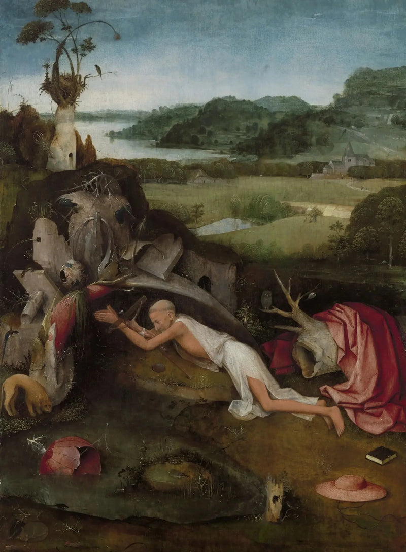 Sint Jérôme in gebed - Hieronymus Bosch