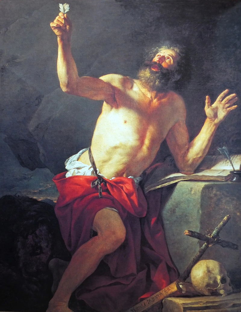 Sint Hieronymus die de trompet van het Laatste Oordeel hoort - Jacques-Louis David