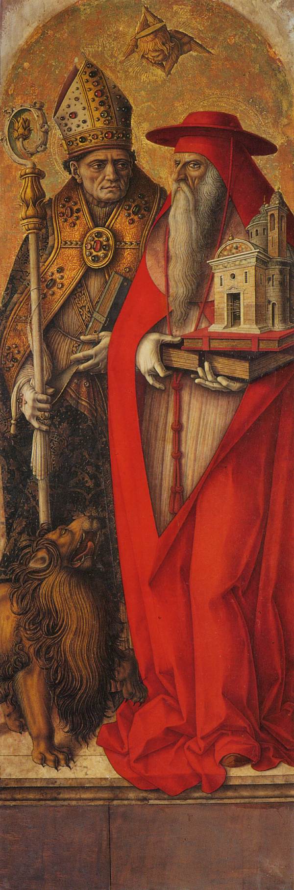 Sint-Jozef en Sint-Augustinus - Carlo Crivelli
