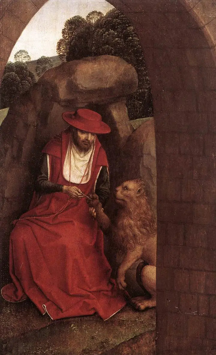Sint-Jozef en de Leeuw - Hans Memling