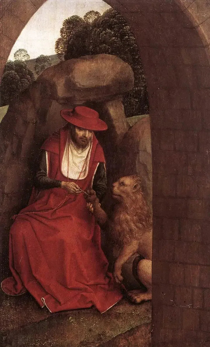 Sint-Jozef en de Leeuw - Hans Memling