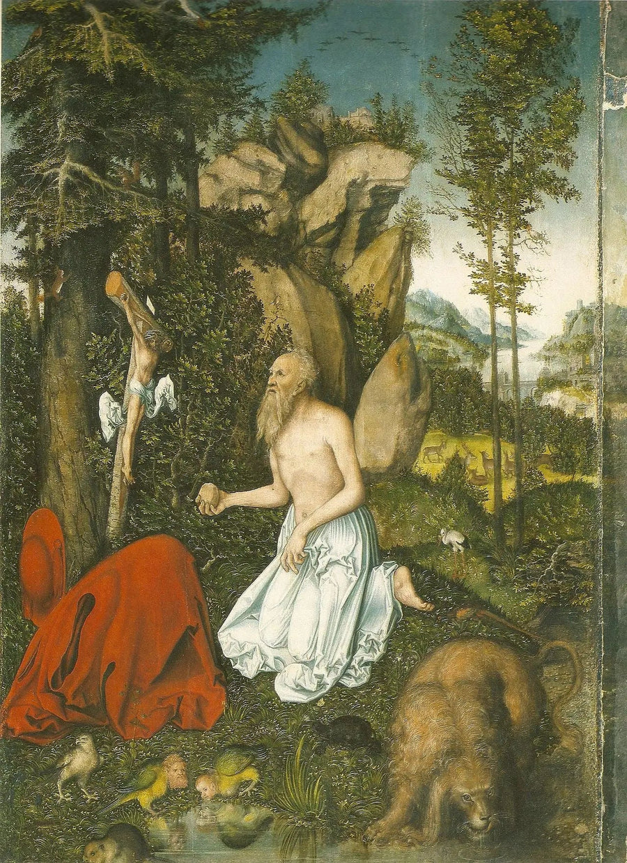 Saint-Jérôme - Lucas Cranach de Oudere