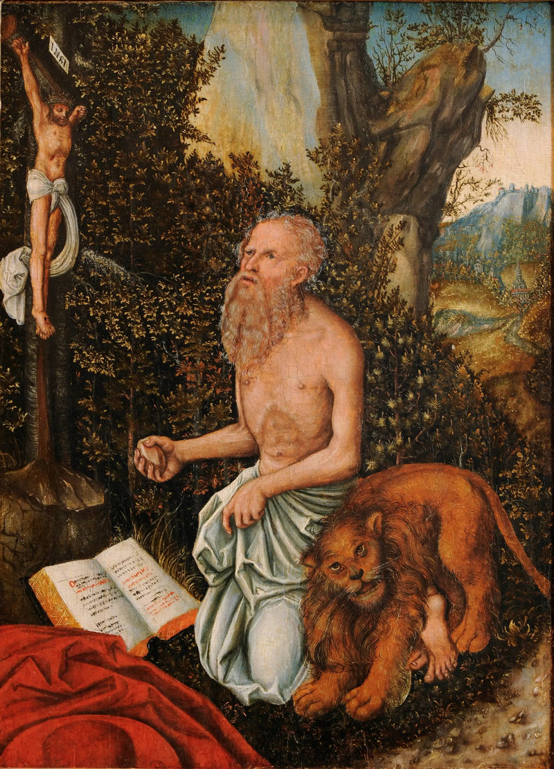 Sint-Jerôme - Lucas Cranach de Oudere