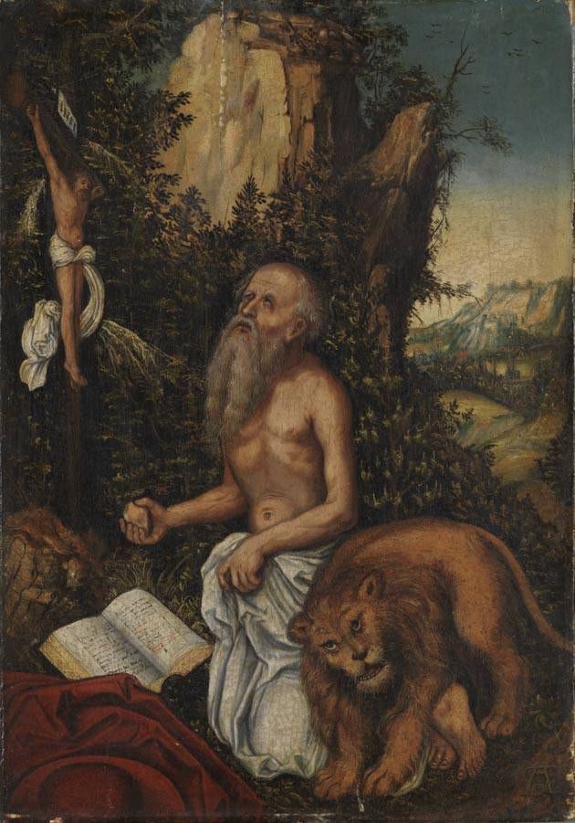 Sint-Jerome - Lucas Cranach de Oudere