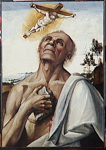 Sint-Jerome boeteling in extase - Luca Signorelli
