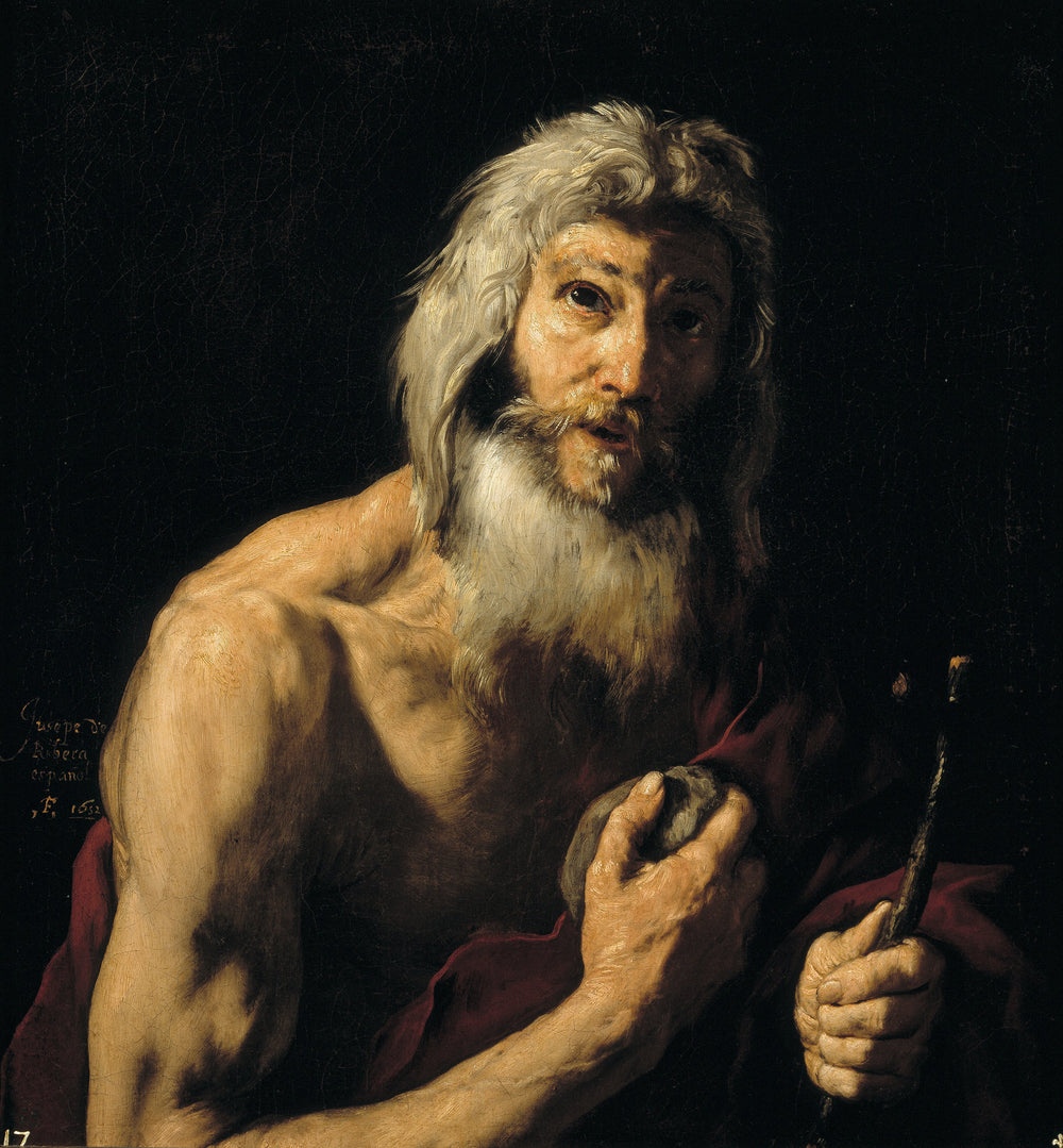 Saint Jérôme pénitent - Jusepe de Ribera image 1 copie de tableau peinte à la main