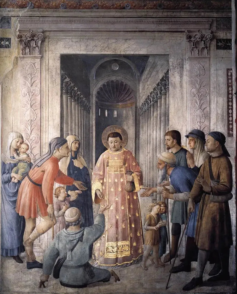 Saint Laurent distribue l'aumône - Fra Angelico

Source:
Saint Laurent distribue l'aumône - Fra Angelico