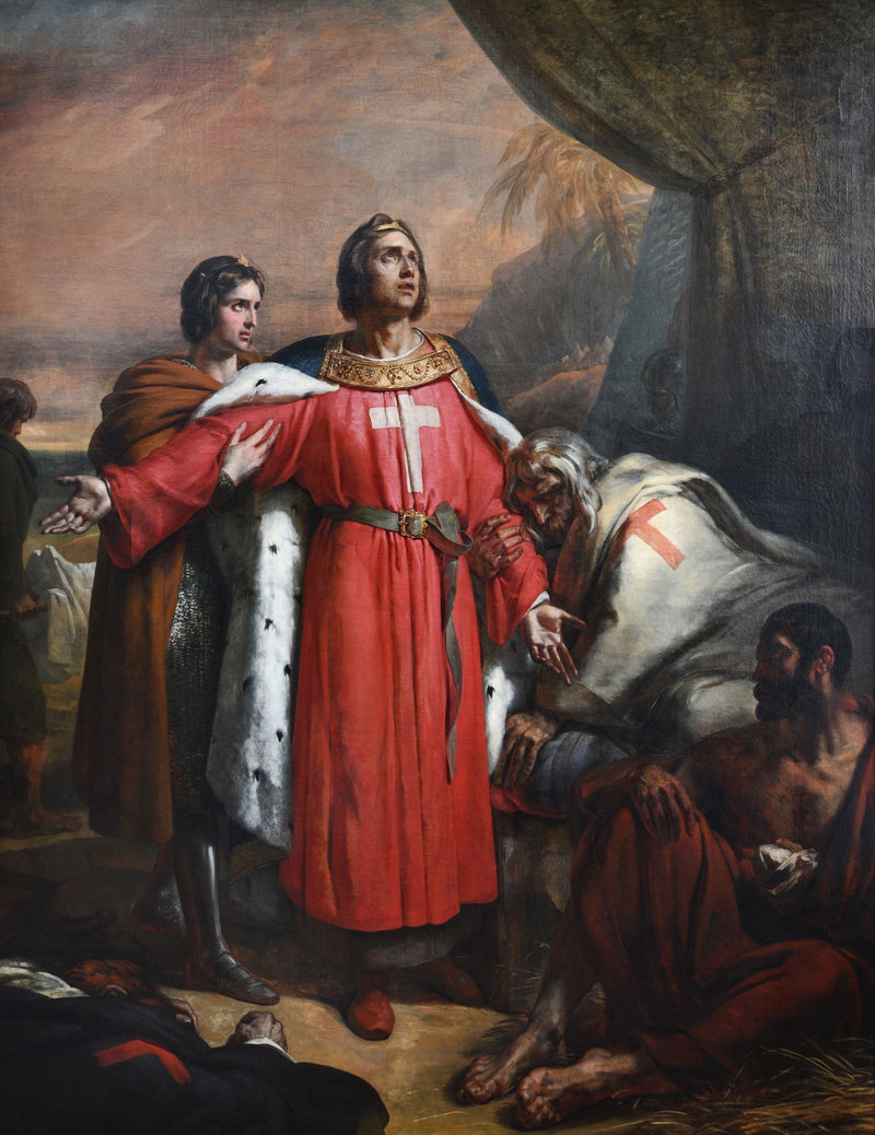 Sint Louis bezoekt de pestlijders - Ary Scheffer