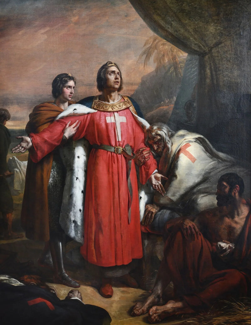 Sint Louis bezoekt de pestlijders - Ary Scheffer