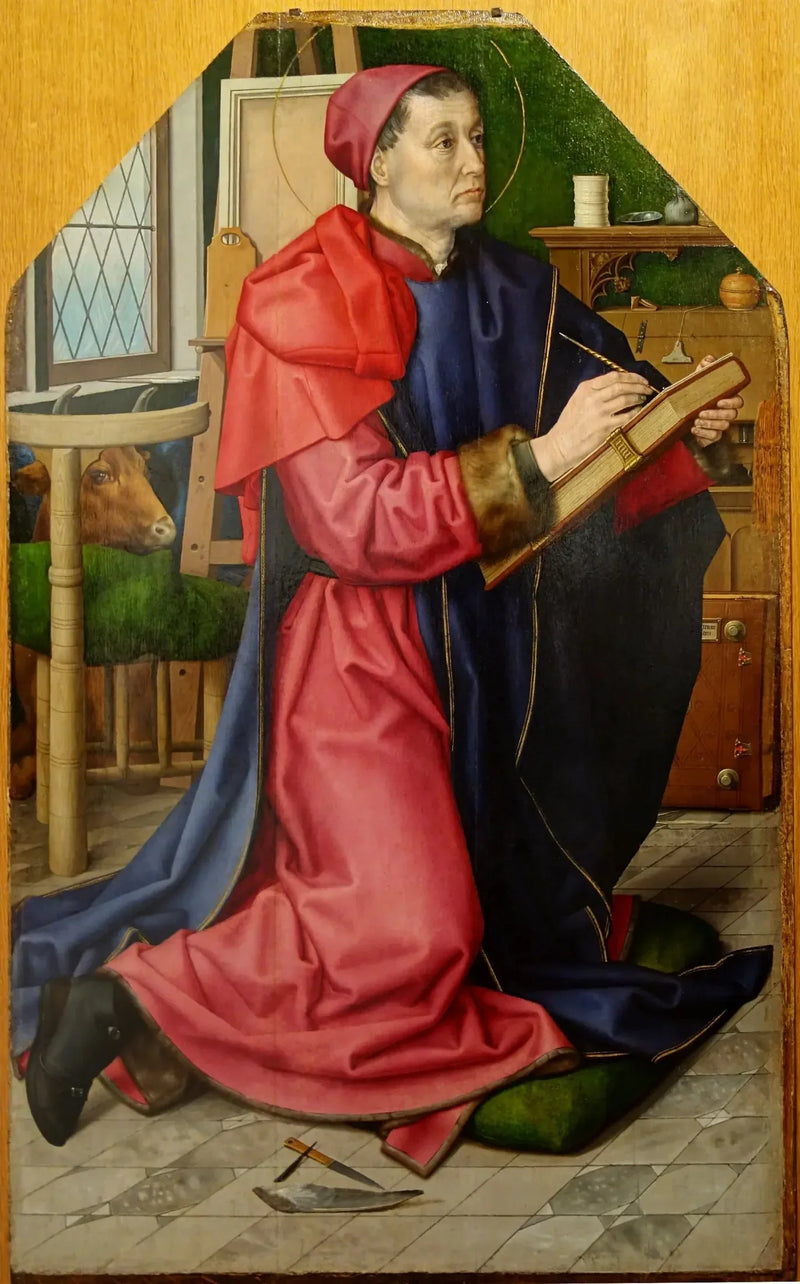 Sint-Lucas schildert de Maagd - Hugo van der Goes