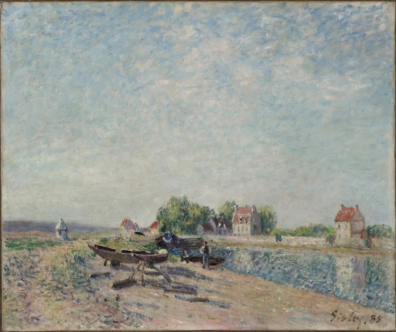 Saint-Mammès, kanaal van de Loing - Alfred Sisley