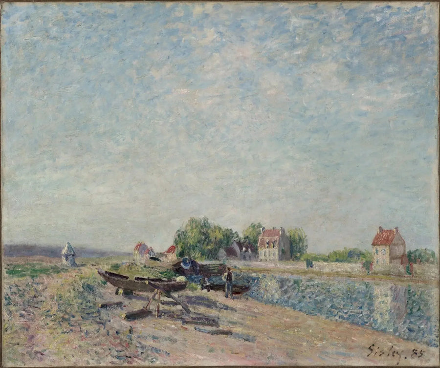 Saint-Mammès, kanaal van de Loing - Alfred Sisley