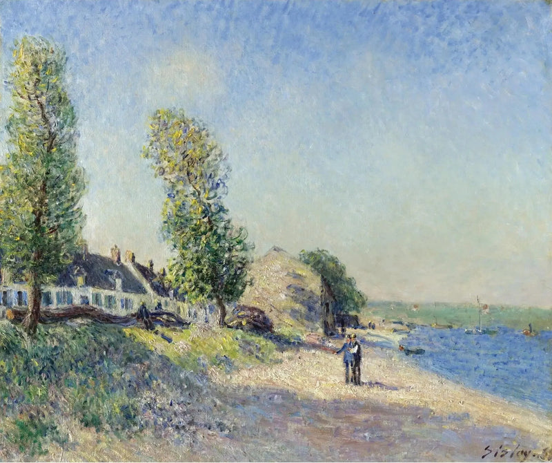 Saint-Mammès in de ochtend - Alfred Sisley