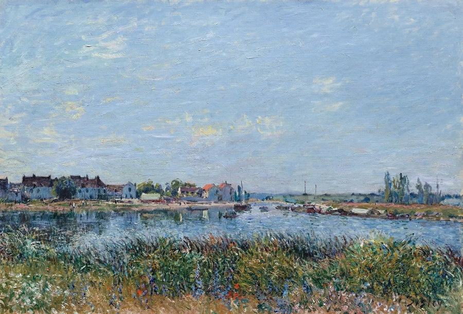 Saint-Mammès in de ochtend - Alfred Sisley