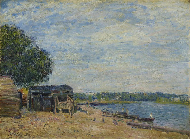 Saint-Mammès. Landschap - Alfred Sisley
