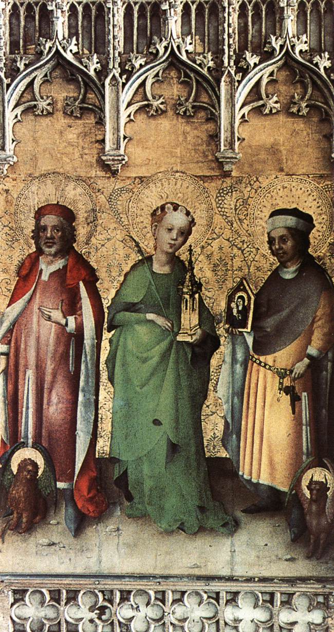 Sint-Marcus, Sint-Barbara en Sint-Lucas - Stefan Lochner