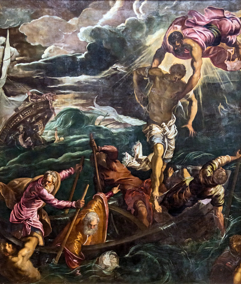 Sint-Marc die een Saraceen redt van het schipbreuk - Jacopo Tintoretto