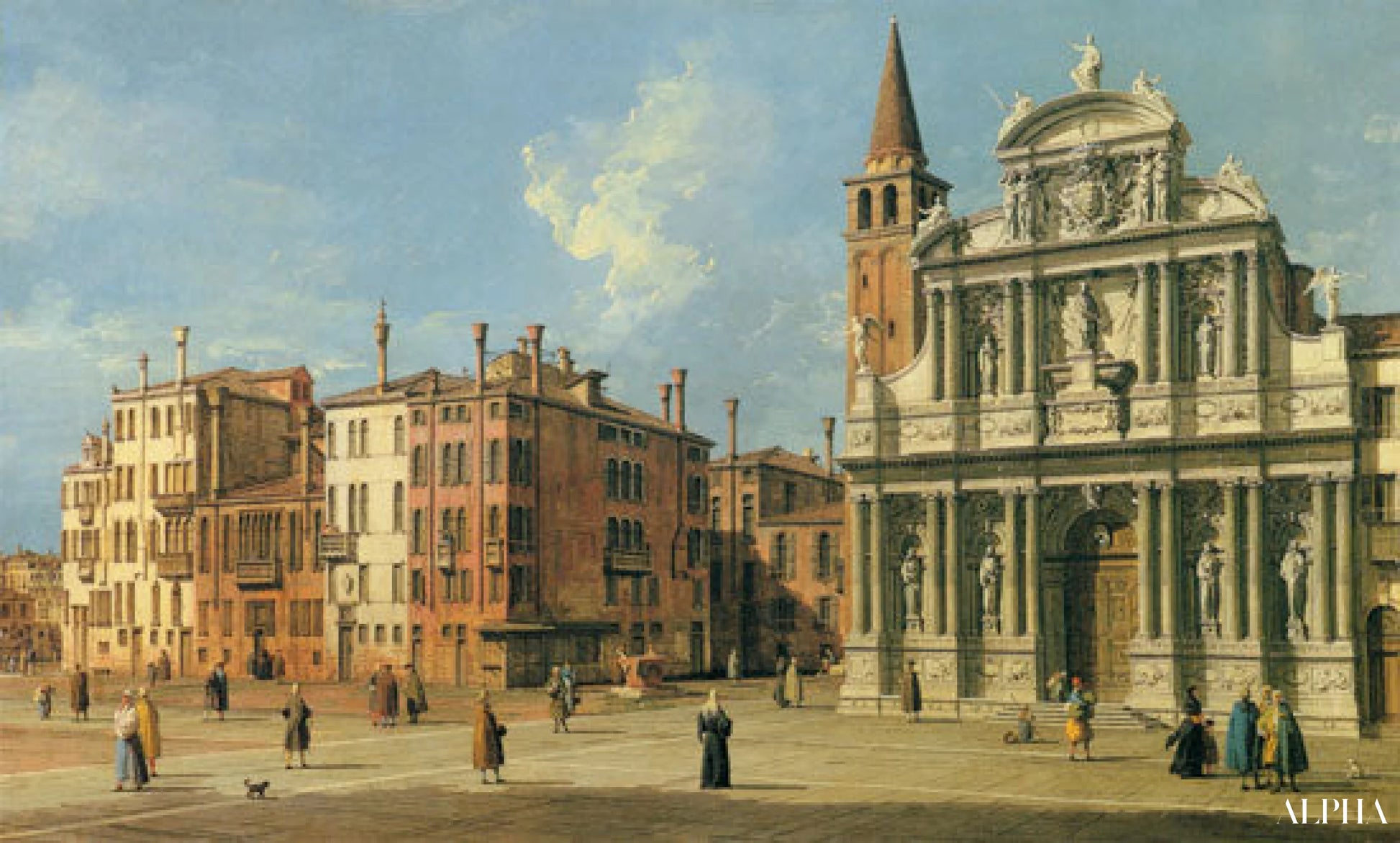 Saint Marie Zobenigo - Giovanni Antonio Canal - Reproducties van schilderijen en hoogwaardige schilderkunst