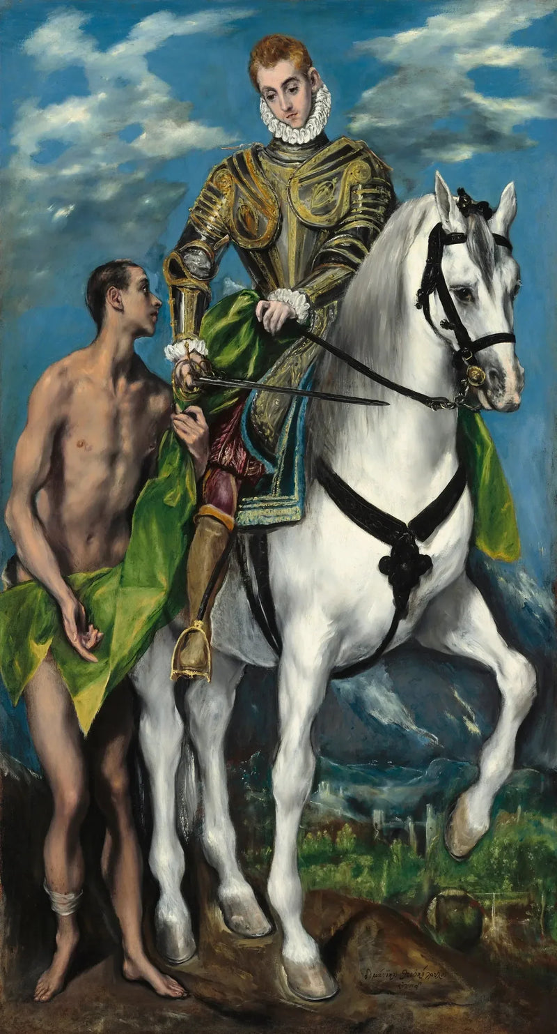 Sint Martinus en de bedelaar - El Greco