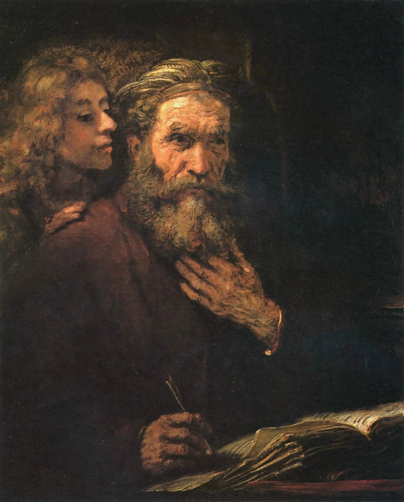 Sint Mattheus en de engel - Rembrandt