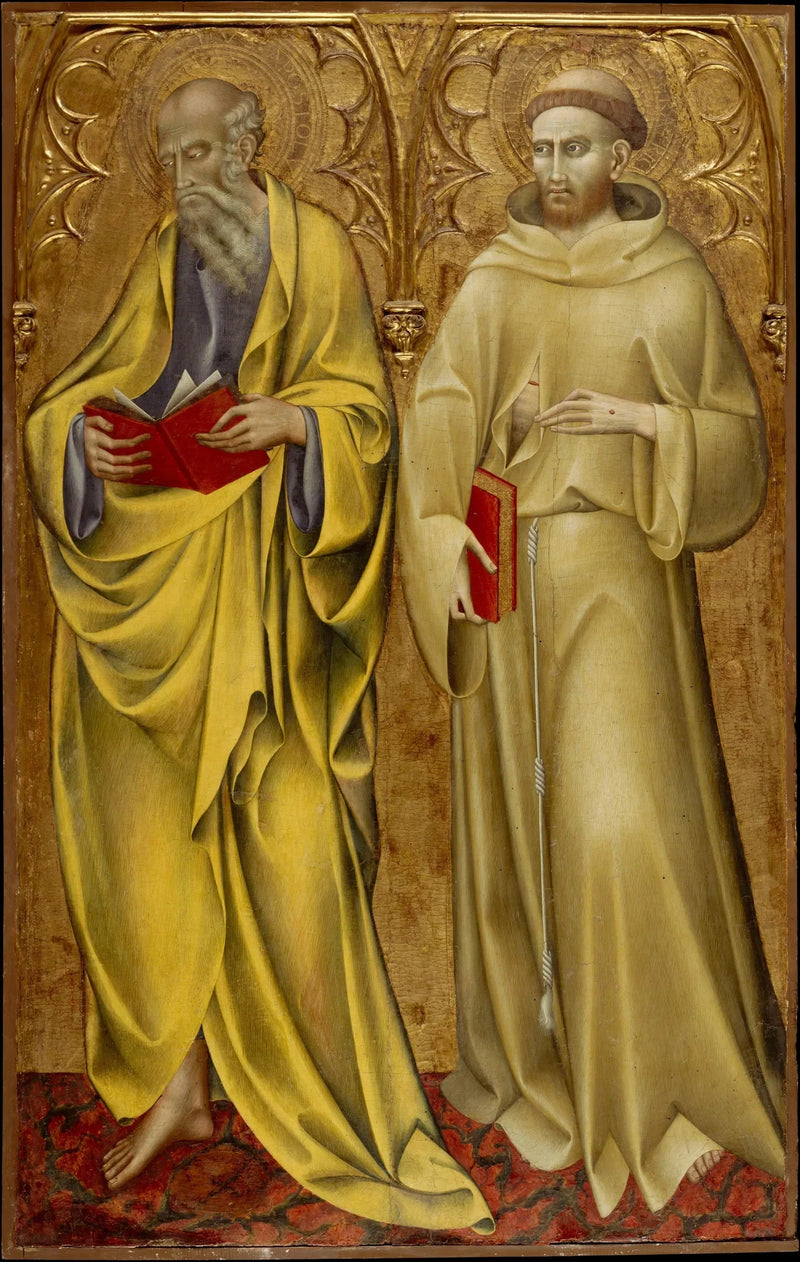 Sint Matthijs en Sint Franciscus - Giovanni di Paolo