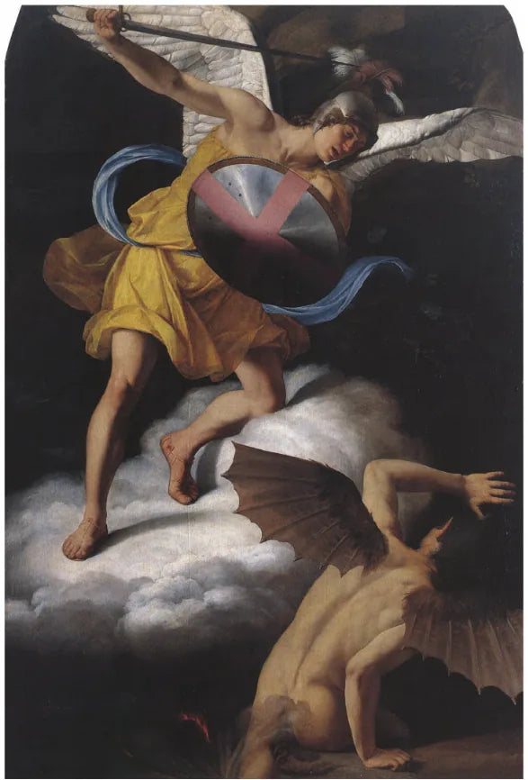 Sint-Michiel en de Duivel - Orazio Gentileschi